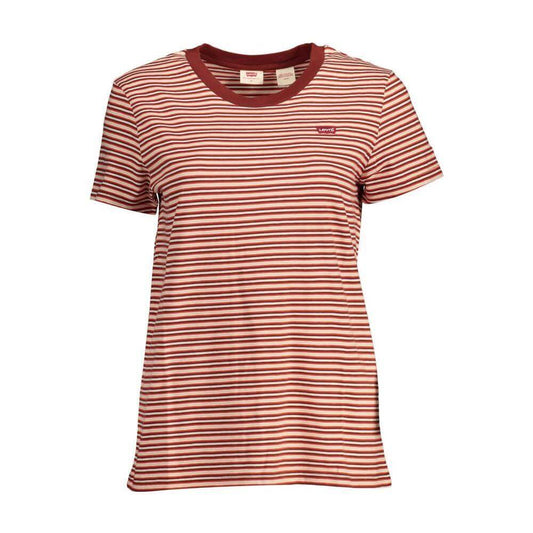 Levi's Red Cotton Women T-Shirt LE-37309-2XS