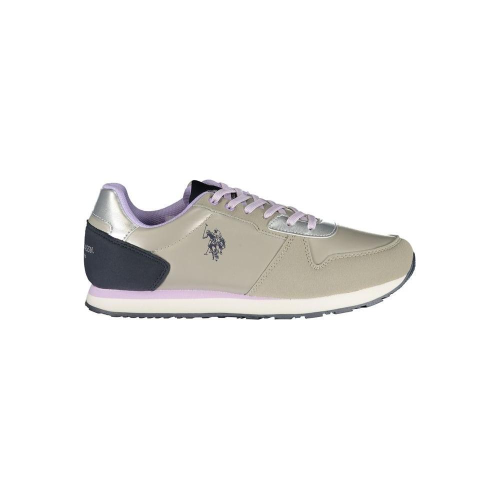 U.S. POLO ASSN. Silver Polyester Women Sneaker US-23526-EU35/US5
