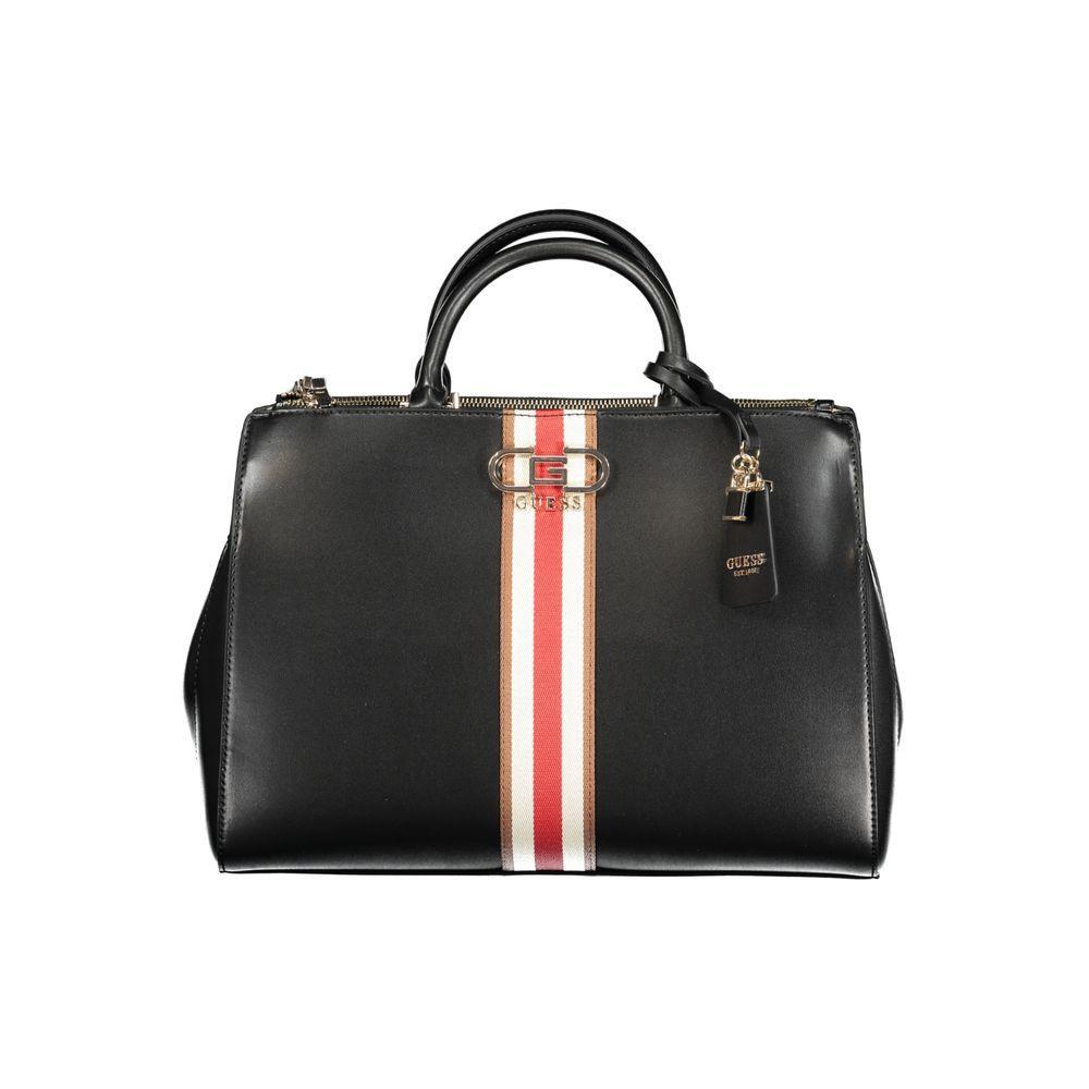 Front view with bag zipped and handles upright.