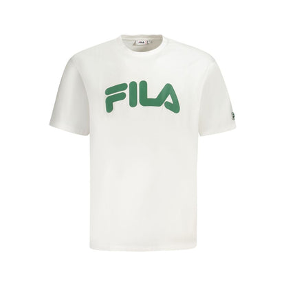 Fila White Cotton T-Shirt