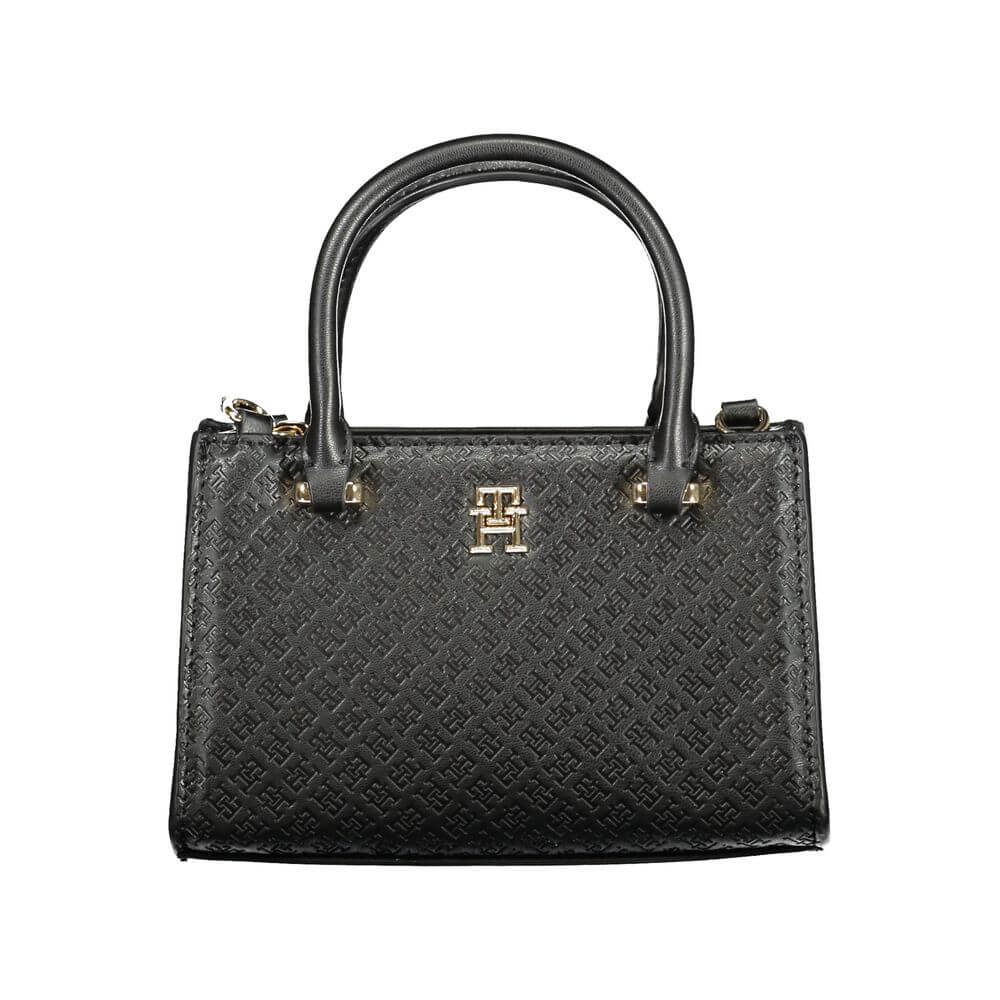 Front view with bag zipped and handles upright.