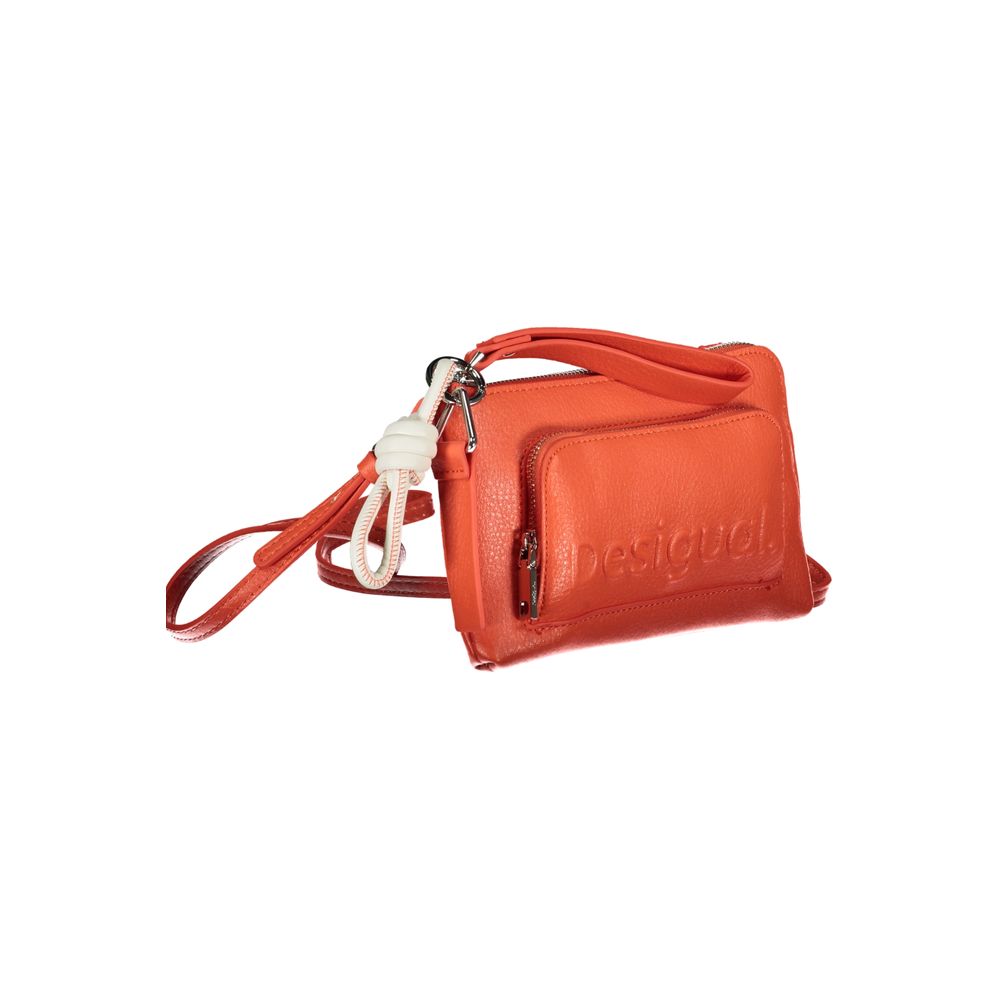 Front view with bag zipped and handles upright.