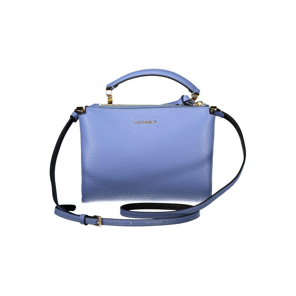 Front view with bag zipped and handles upright.