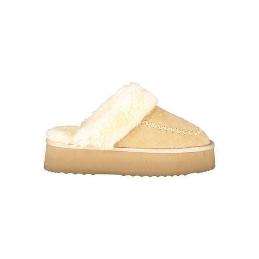 Laura Biagiotti Beige Polyester Women Sandal LA-32816-EU39/US9