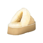 Laura Biagiotti Beige Polyester Women Sandal LA-32816-EU39/US9
