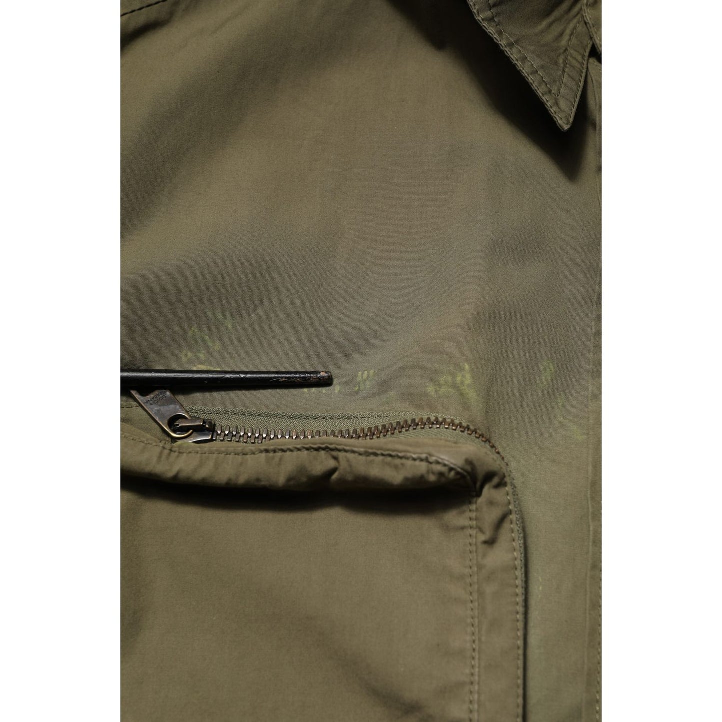 Dolce & Gabbana Army Green Button Down Long Sleeves Shirt