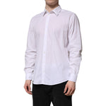 Dolce & Gabbana White Cotton STAFF Long Sleeves Dress Shirt TSH906943-43