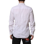 Dolce & Gabbana White Cotton STAFF Long Sleeves Dress Shirt TSH906943-43