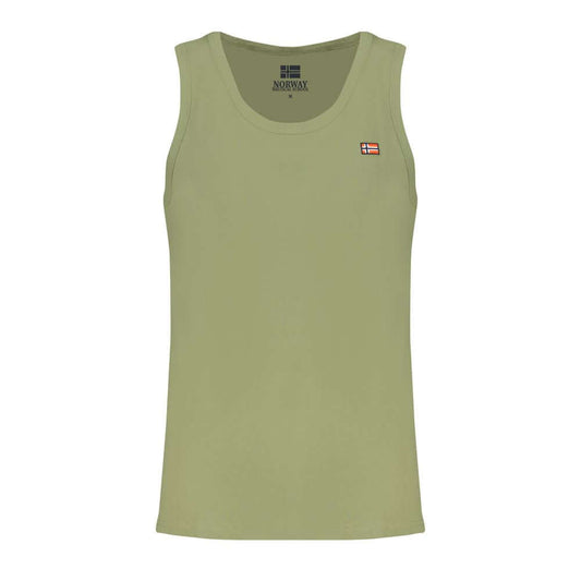 Norway 1963 Green Cotton Men Shirt