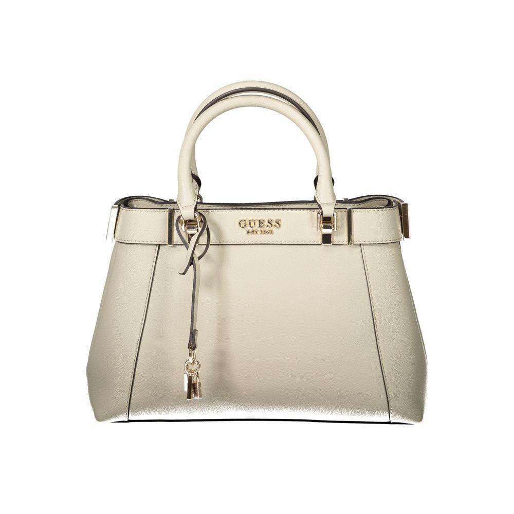 Front view with bag zipped and handles upright.