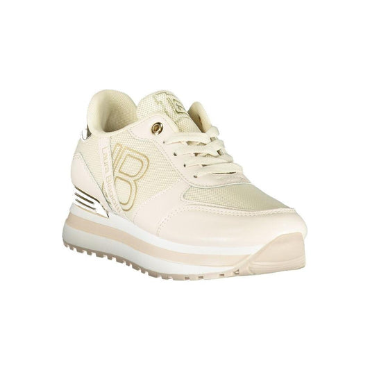 Laura Biagiotti Beige Polyester Women Sneaker LA-36491-EU40/US10