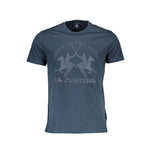 La Martina Blue Cotton Men T-Shirt LA-37745-XL