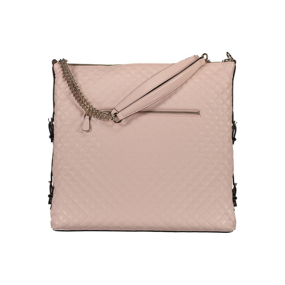 Front view with bag zipped and handles upright.