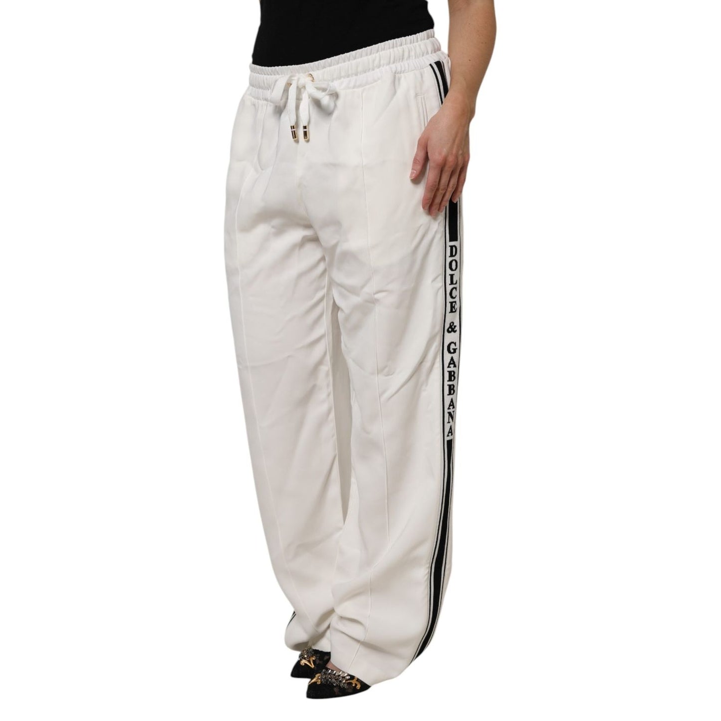 Dolce & Gabbana White Jogger Sweatpants Pants PAN75126-48