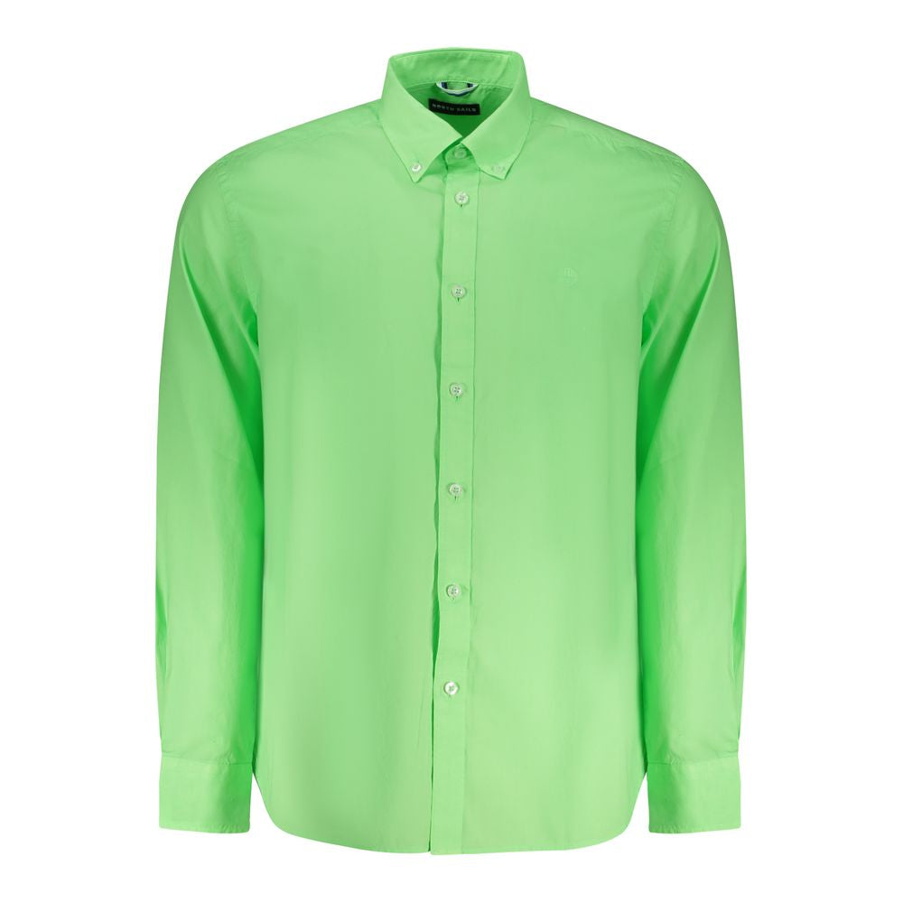 North Sails Green Cotton Men Shirt