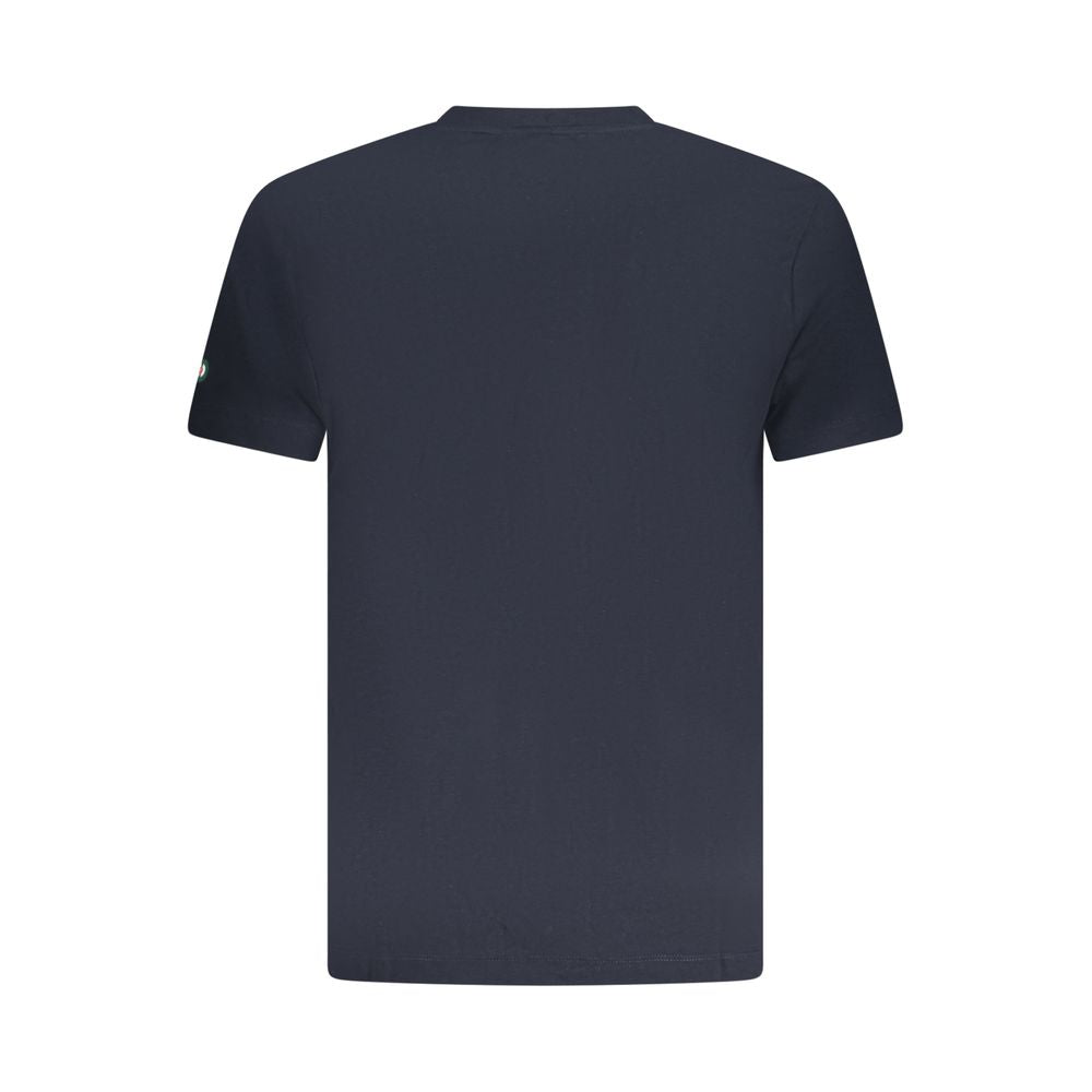 Armata Di Mare Blue Cotton Men T-Shirt showcasing back view with classic nautical design.