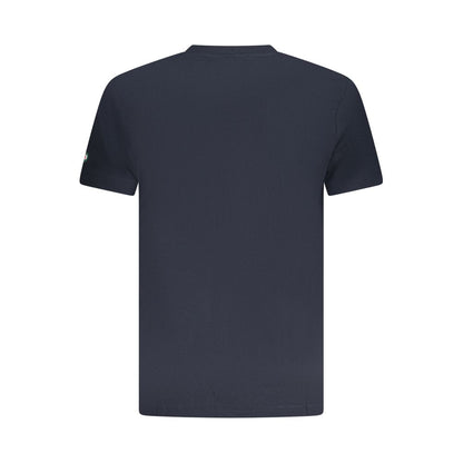 Armata Di Mare Blue Cotton Men T-Shirt showcasing back view with classic nautical design.