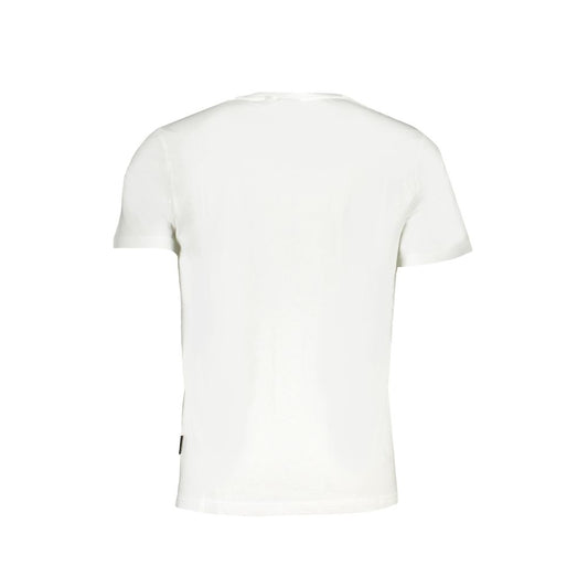 Napapijri White Cotton T-Shirt NA-29506-L