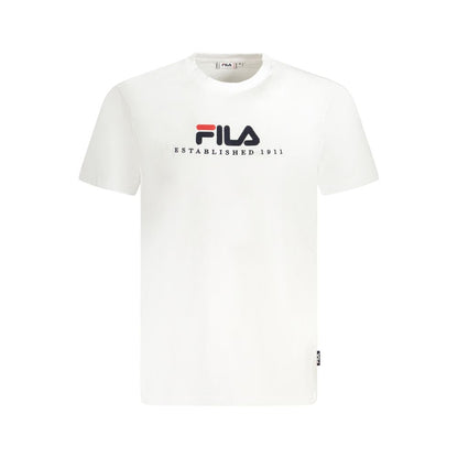 Fila White Cotton T-Shirt