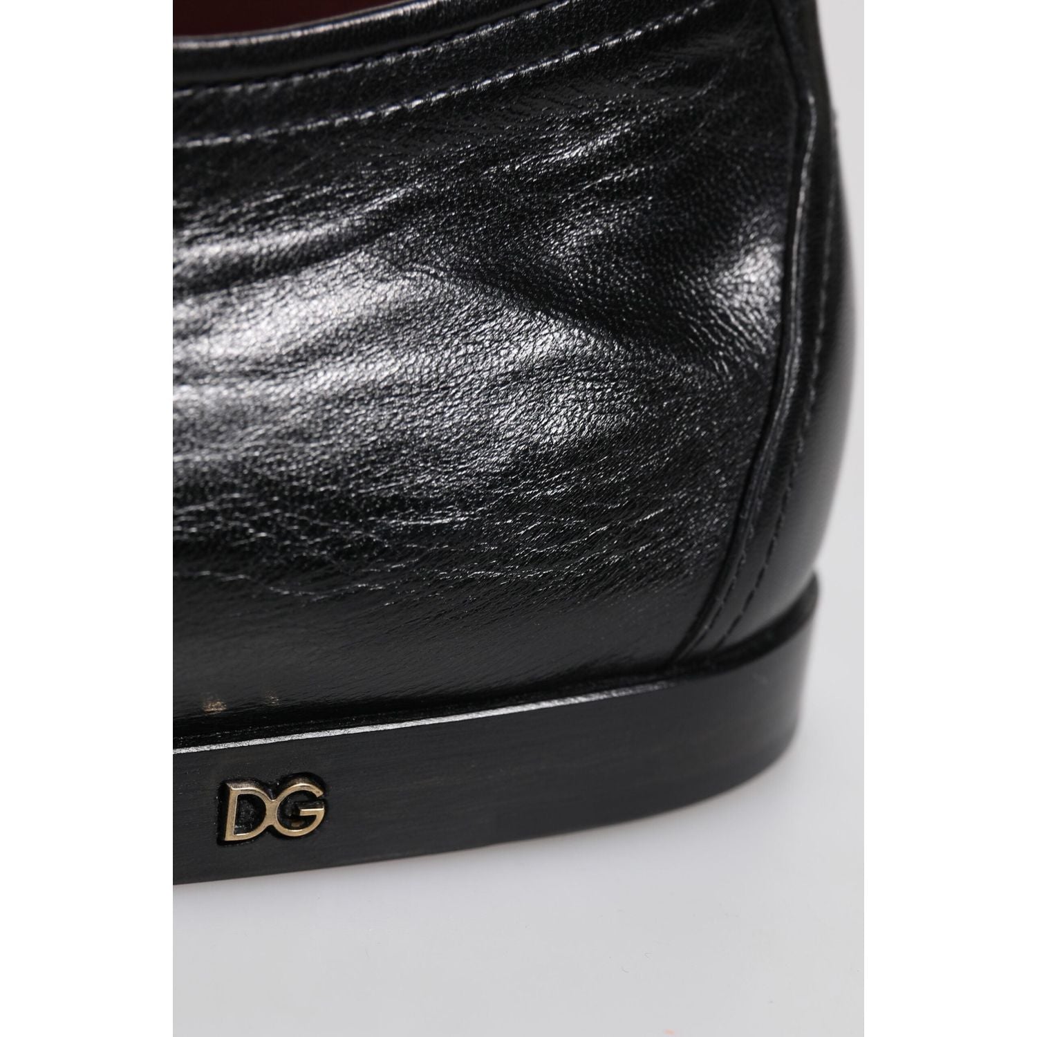 Dolce & Gabbana Black Leather Lace Up Derby Dress Formal Shoes