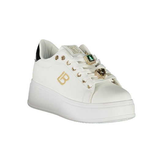 Laura Biagiotti White Synthetic Women Sneaker LA-36475-EU41/US11