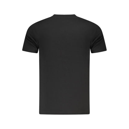 Cavalli Class Black Cotton Men T-Shirt back view showcasing premium quality and style.