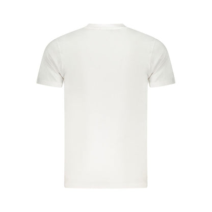 Cavalli Class White Cotton Men T-Shirt