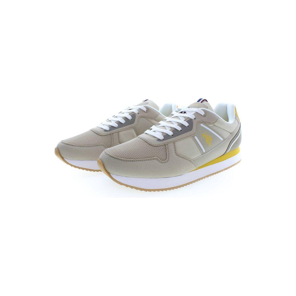U.S. POLO ASSN. Beige Polyester Men Sneaker US-37031-EU44/US11