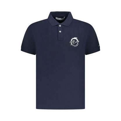 Trussardi Blue Cotton Polo Shirt