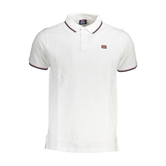 Norway 1963 White Cotton Men Polo Shirt NO-38203-XL