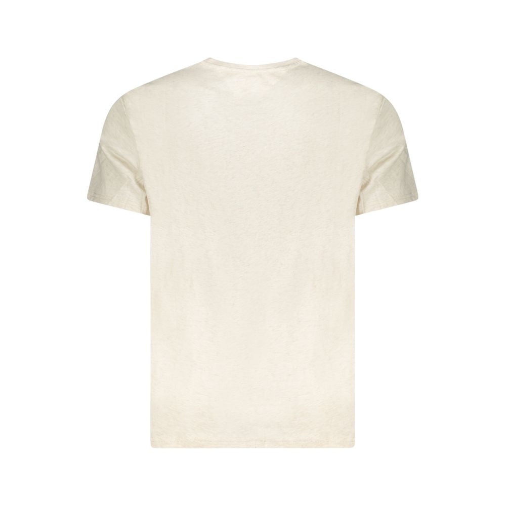 Tommy Hilfiger Beige Cotton Men T-Shirt TO-38538-S