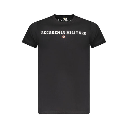 Accademia Militare Black Cotton T-Shirt AC-36547-S
