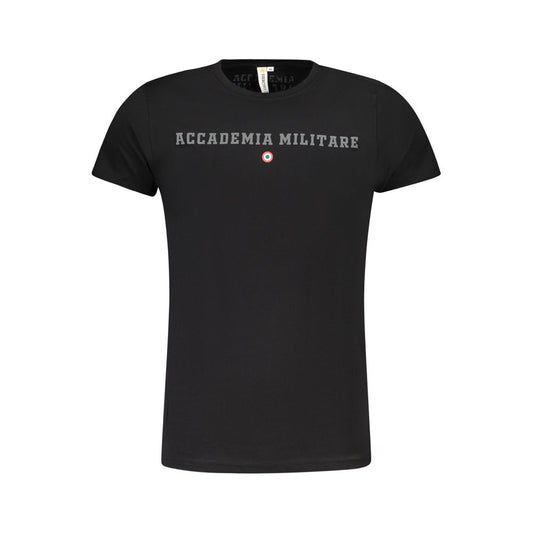 Accademia Militare Black Cotton T-Shirt AC-36566-S