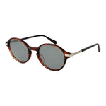 Gant Brown Men Sunglass with green lenses, full-rim acetate frame, and 100% UVA & UVB protection, includes branded case.