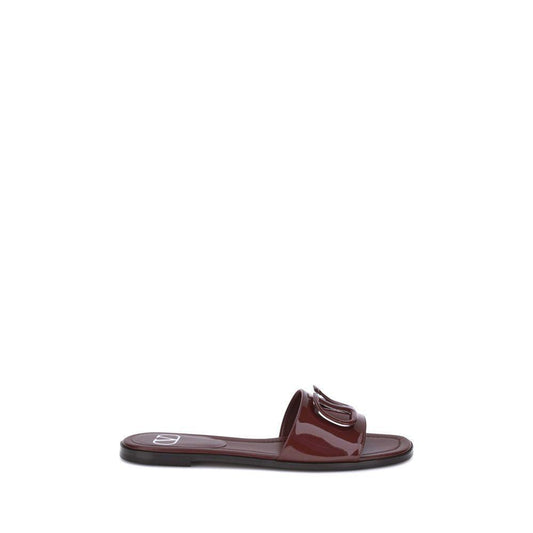Valentino Garavani Patent leathe VLogo slide Sandals VA-7W2S0BD5TMKAFD-EU36/US6