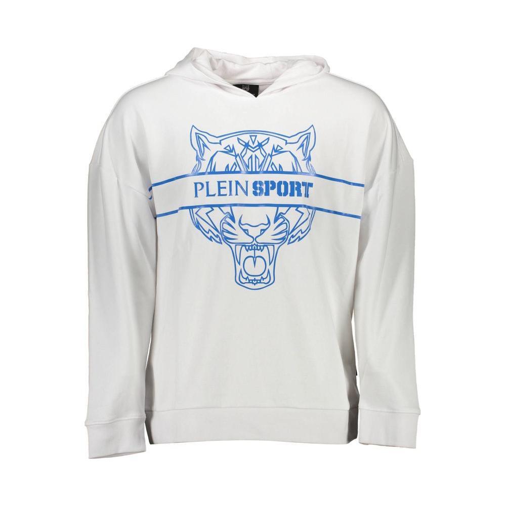 Plein Sport White Cotton Sweatshirt