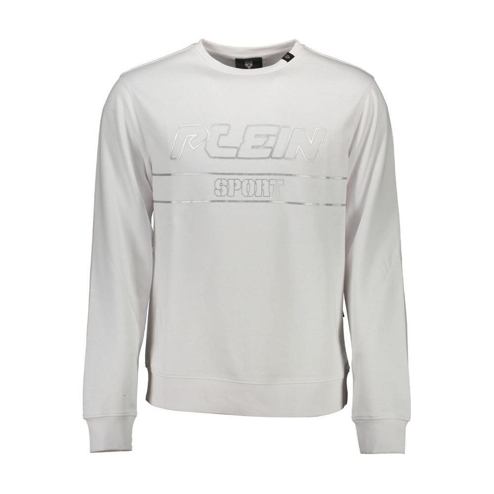 Plein Sport White Cotton Sweatshirt