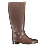 Ralph Lauren Brown Leather Women Boot RA-16099-EU37/US7