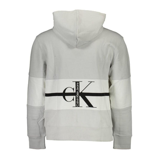 Calvin Klein Gray Cotton Men Sweater CA-16728-XL