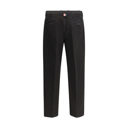 Thom Browne Black Cotton Dress Pants