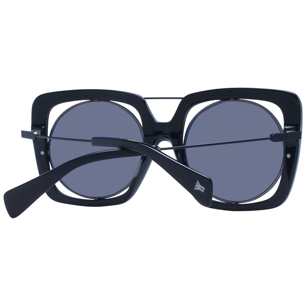 Yohji Yamamoto Black Monel Sunglasses