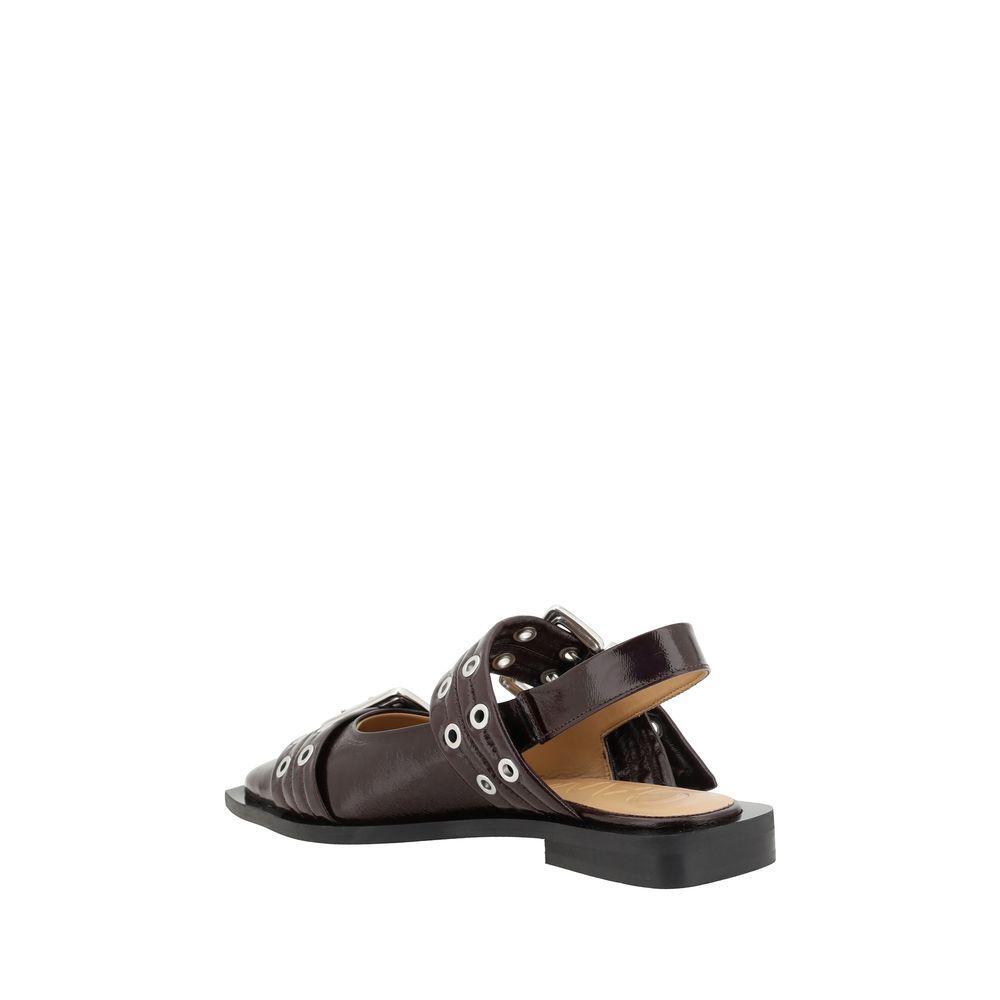 Ganni Buckle Ballerinas GA-S3086436-EU36/US6
