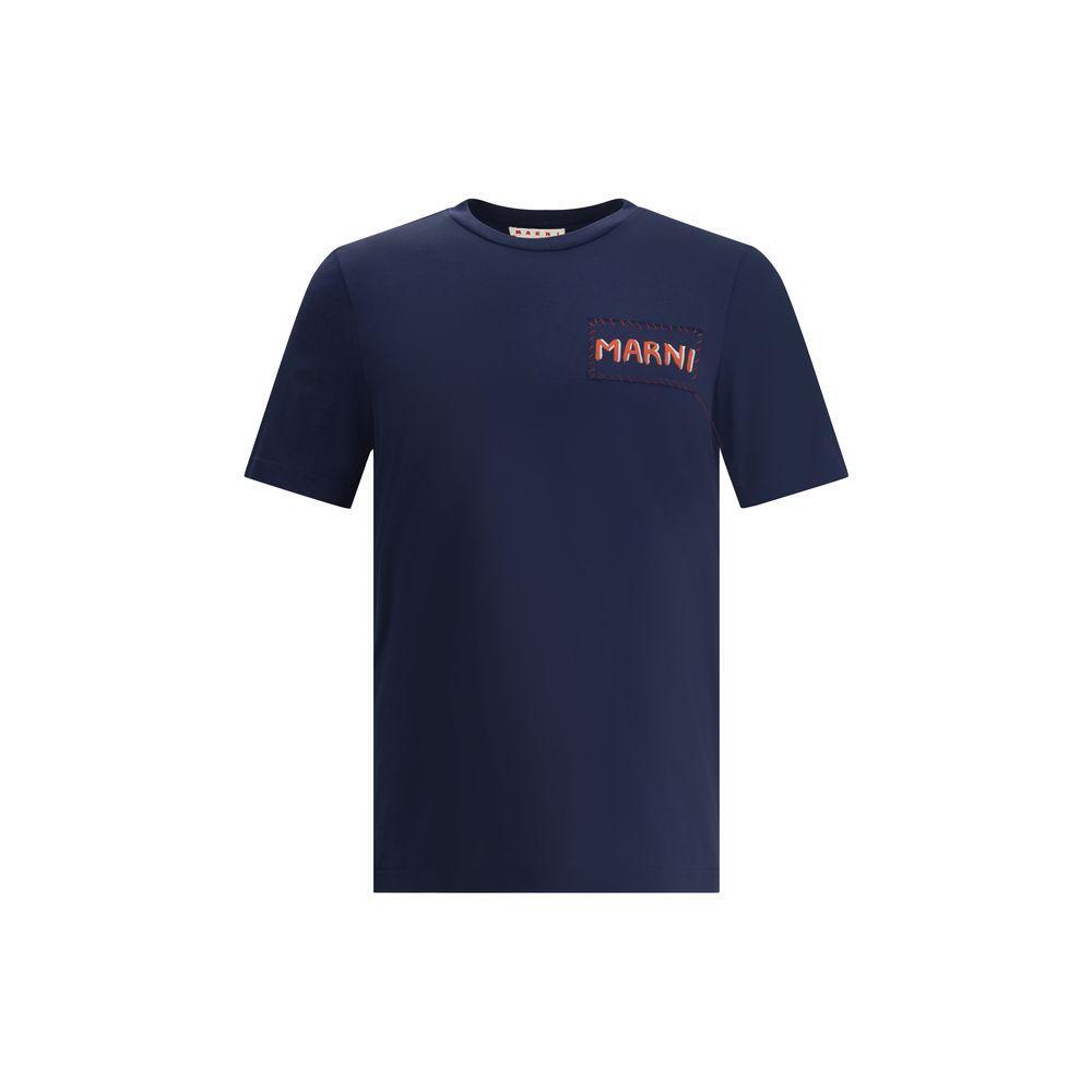 Marni T-Shirt with patch MA-HUMU0198X0UTC44600B99-IT46 | S