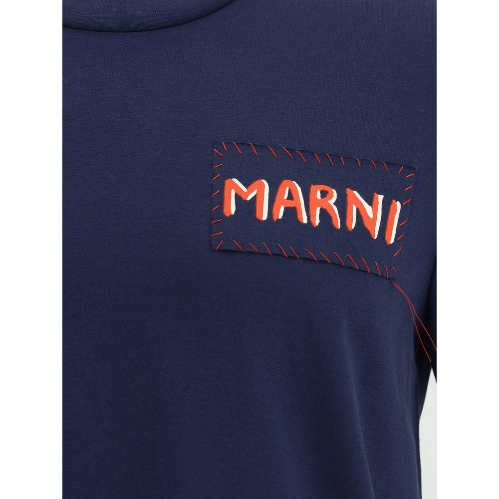 Marni T-Shirt with patch MA-HUMU0198X0UTC44600B99-IT46 | S