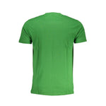Cavalli Class Green Cotton T-Shirt CA-28583-XL