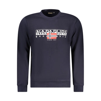 Napapijri Blue Cotton Men Sweater
