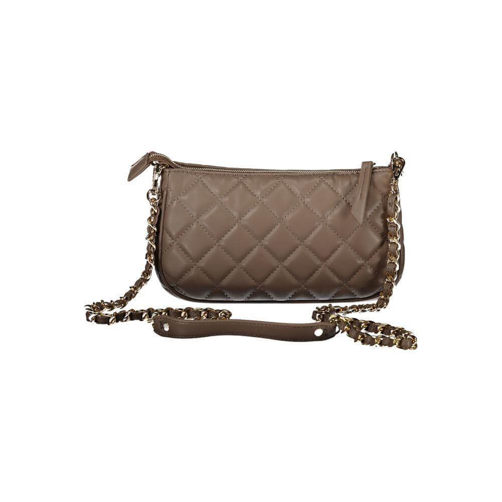 Front view with bag zipped and handles upright.
