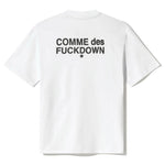 Comme Des Fuckdown White Cotton Tops & T-Shirt CO-13590-M