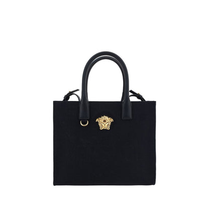 Versace Black Cotton Shoulder Bag 1728,72470364320,Bags,Black,New with tags,Shoulder Bags - Bags,Shoulder Bags - Women - Bags,Versace,Women,Women - Bags