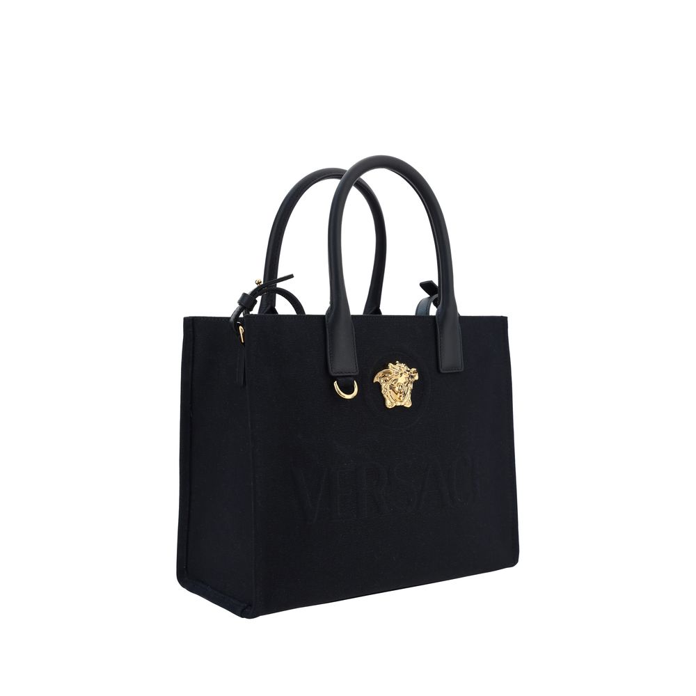 Versace Black Cotton Shoulder Bag 1728,72470364320,Bags,Black,New with tags,Shoulder Bags - Bags,Shoulder Bags - Women - Bags,Versace,Women,Women - Bags
